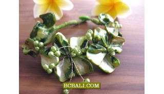 Charm Beads Shells Bracelets Flowers Package